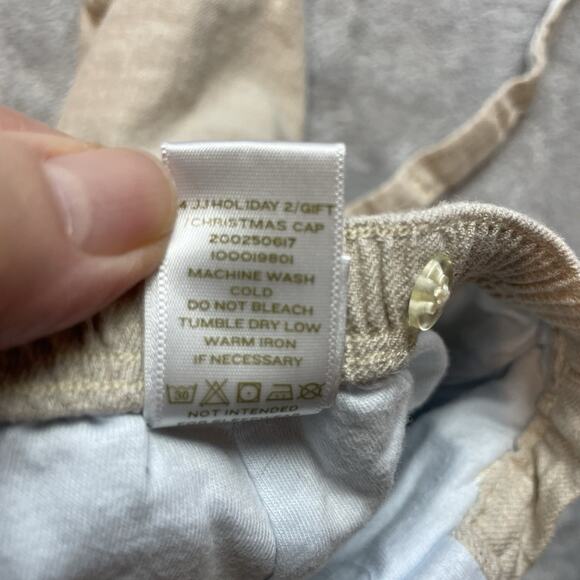 Janie and Jack Layette Overalls Romper Infant Boys 3-6 Month Beige 100% Cotton - Picture 5 of 7